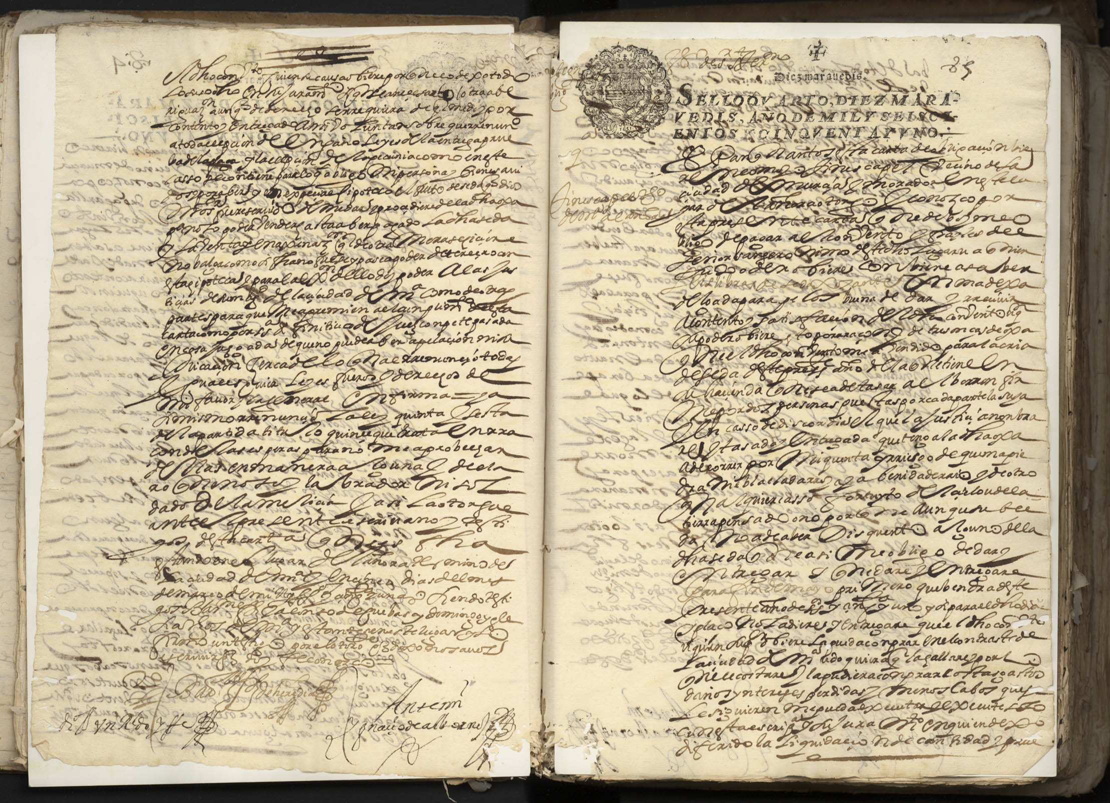 Registro de Ignacio de Albornoz y Velasco, Murcia de 1651.